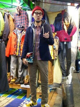 すずき ともたかさん（メンズ・183cm）の冬コーディネート
