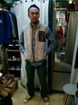 すずき ともたかさん（メンズ・183cm）の冬コーディネート