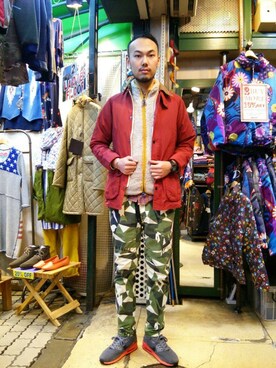 すずき ともたかさん（メンズ・183cm）の冬コーディネート