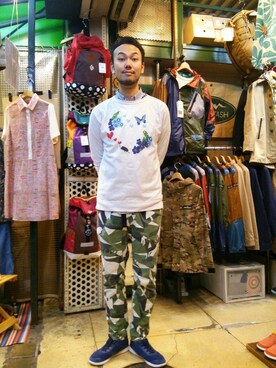 すずき ともたかさん（メンズ・183cm）の春コーディネート