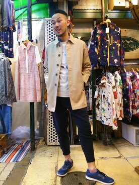 すずき ともたかさん(メンズ・182cm)の春コーディネート