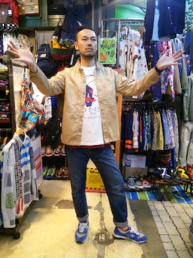 すずき ともたかさん(メンズ・182cm)の春コーディネート