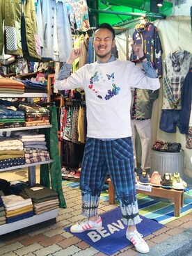 すずき ともたかさん（メンズ・182cm）の春コーディネート