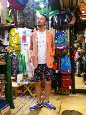 「アイテム（アンクレット）」を使った、すずき ともたかさん（メンズ・182cm）の春コーディネート