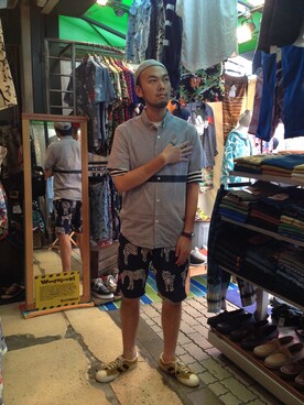 すずき ともたかさん(メンズ・183cm)の夏コーディネート