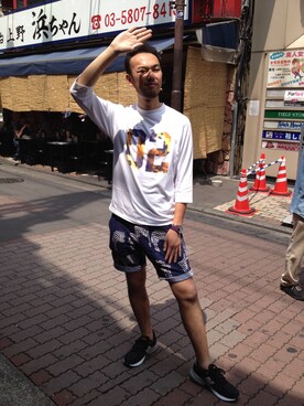 すずき ともたかさん(メンズ・183cm)の夏コーディネート