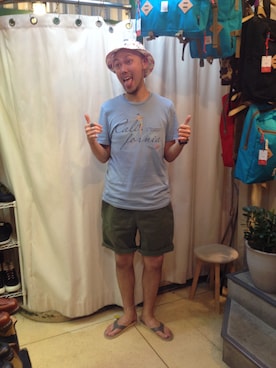 「TCSS（ティーシーエスエス）のアイテム」を使った、すずき ともたかさん（メンズ・183cm）の夏コーディネート