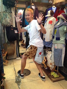 すずき ともたかさん(メンズ・183cm)の夏コーディネート