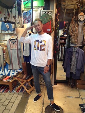 すずき ともたかさん（メンズ・183cm）の秋コーディネート