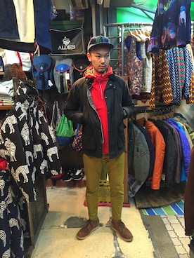 すずき ともたかさん（メンズ・183cm）の冬コーディネート