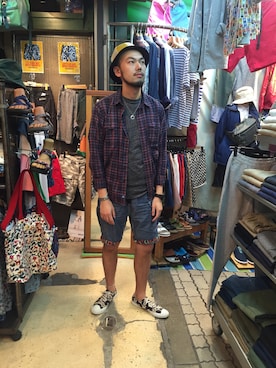 「KATO`（カトー）のアイテム」を使った、すずき ともたかさん（メンズ・183cm）の春コーディネート