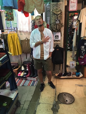 すずき ともたかさん（メンズ・183cm）の夏コーディネート