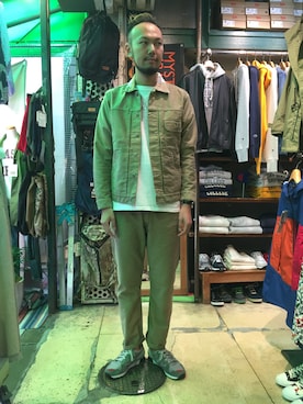 「le coq sportif（ルコックスポルティフ）のアイテム」を使った、すずき ともたかさん（メンズ・183cm）の秋コーディネート