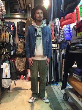 「BEAVER（ビーバー）のアイテム（ジャケット/アウター）」を使った、すずき ともたかさん（メンズ・183cm）の秋コーディネート