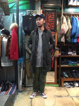 「アイテム（その他アウター）」を使った、すずき ともたかさん（メンズ・183cm・20代）の秋コーディネート