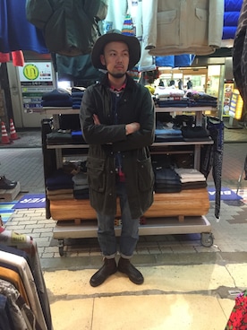 「アイテム（その他アウター）」を使った、すずき ともたかさん（メンズ・183cm・20代）の冬コーディネート