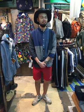 「Saucony（サッカニー）のアイテム」を使った、すずき ともたかさん（メンズ・183cm）の春コーディネート