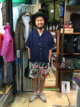 「Saucony（サッカニー）のアイテム」を使った、すずき ともたかさん（メンズ・183cm）の春コーディネート