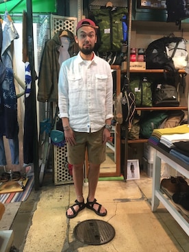 「KATO`（カトー）のアイテム」を使った、すずき ともたかさん（メンズ・183cm）の夏コーディネート