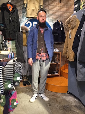 すずき ともたかさん(メンズ・183cm)の秋コーディネート