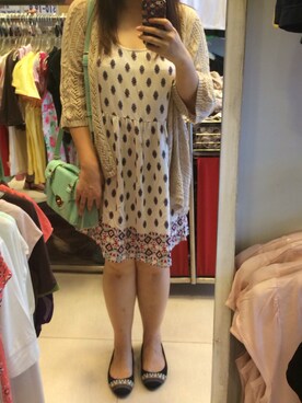 「NICE CLAUP（ナイスクラップ）のアイテム（その他アウター）」を使った、Carrie Yipさん（レディース・165cm）の夏コーディネート