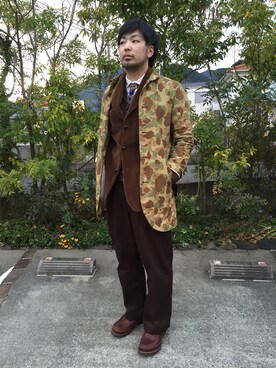 「ETERNAL（エターナル）のアイテム（その他アウター）」を使った、kazさん（メンズ・178cm）の冬コーディネート