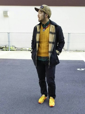 「PENDLETON（ペンドルトン）のアイテム（その他アウター）」を使った、kazさん（メンズ・178cm・20代）の春コーディネート