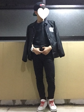 「RAGEBLUE（レイジブルー）のアイテム（ナイロンジャケット）」を使った、マンダムさん（メンズ・179cm）の春コーディネート