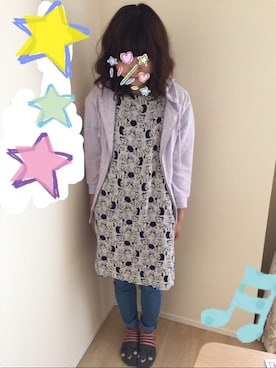 「Kukka Lucca（クッカ　ルッカ）のアイテム」を使った、まるこさん（レディース・164cm）の春コーディネート