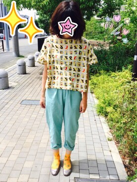 まるこさん（レディース・164cm）の夏コーディネート