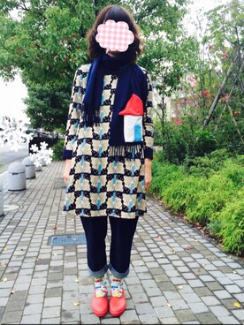 「ALBEROBELLO（アルベロベロ）のアイテム」を使った、まるこさん（レディース・164cm）の秋コーディネート