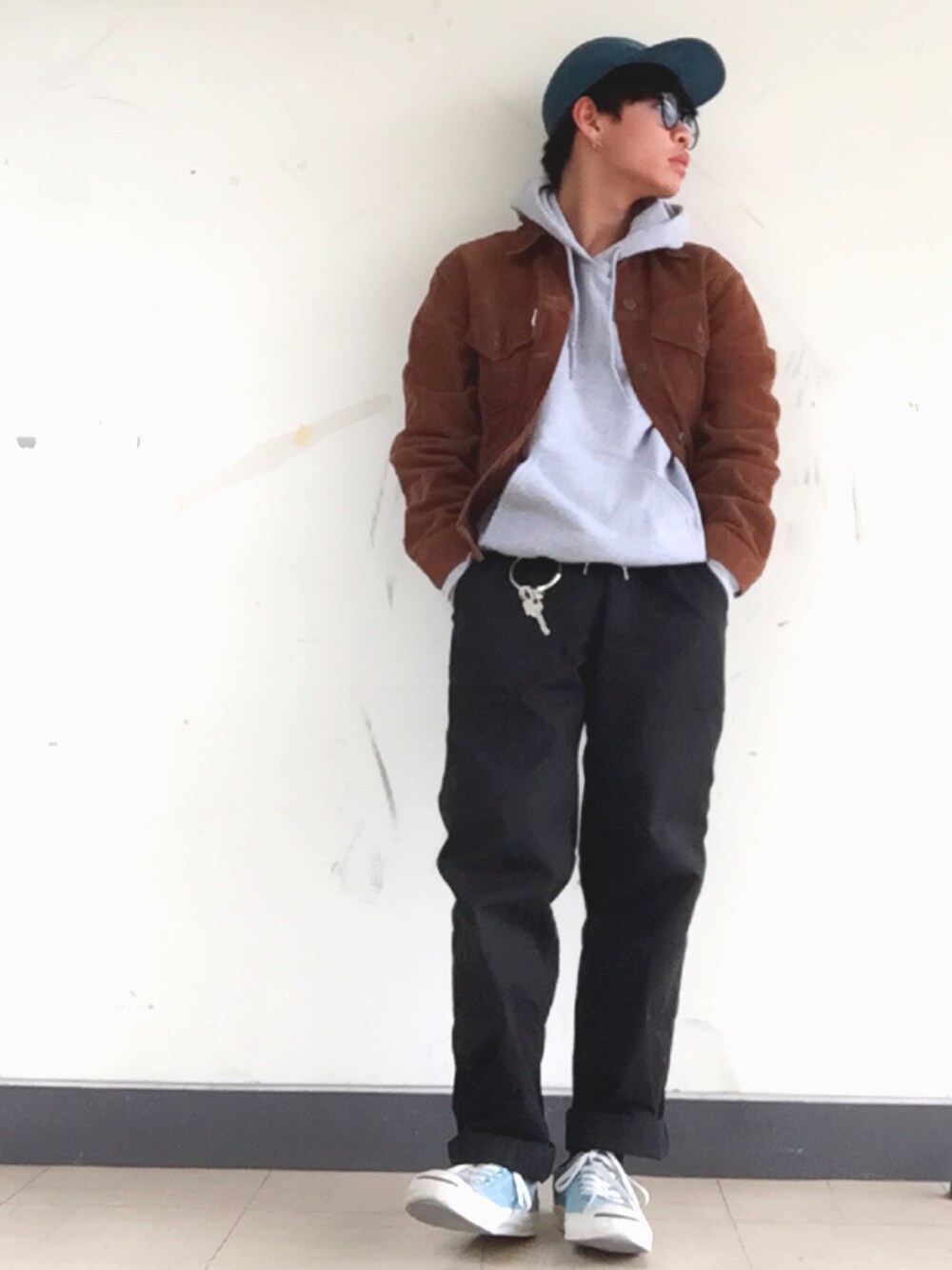 Yuseiさんの「3rd Type トラッカージャケット/ストレッチコーデュロイ/スリムフィット/カンガルー（Levi's）」を使ったコーディネートの1枚目の写真