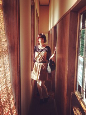 「ink（インク）のアイテム」を使った、marumi03さん（レディース・158cm）の秋コーディネート