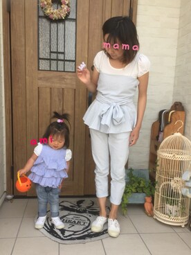 「DRWCYS（ドロシーズ）のアイテム」を使った、amiamiさん（キッズ・80cm）の春コーディネート