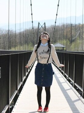 かなぽんさん（レディース・160cm）の春コーディネート