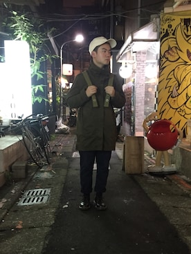 「ESPRIT（エスプリ）のアイテム（パンツ）」を使った、andyさん（メンズ・165cm）の冬コーディネート