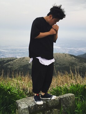 「LOSERS（ルーザーズ）のアイテム」を使った、andyさん（メンズ・165cm）の春コーディネート