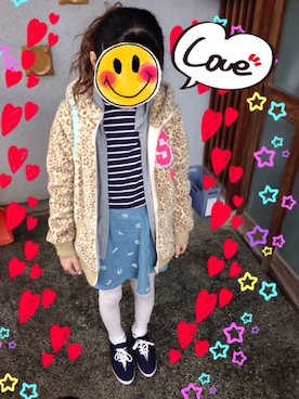 「JENNI（ジェニィ）のアイテム（その他アウター）」を使った、sion💘さん（キッズ・141cm）の春コーディネート
