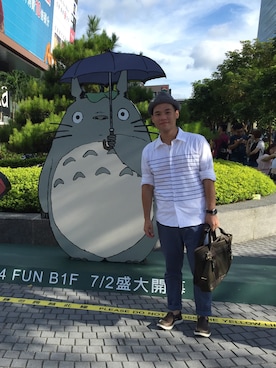 「CROSS（クロス）のアイテム」を使った、alanchenさん（メンズ・170cm）の夏コーディネート