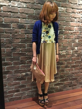 「GUILD PRIME（ギルドプライム）のアイテム」を使った、Yasukoさん（レディース・161cm）の春コーディネート