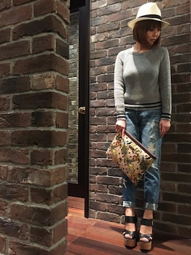 「GUILD PRIME（ギルドプライム）のアイテム」を使った、Yasukoさん（レディース・161cm）の春コーディネート