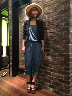 「GUILD PRIME（ギルドプライム）のアイテム」を使った、Yasukoさん（レディース・161cm）の春コーディネート