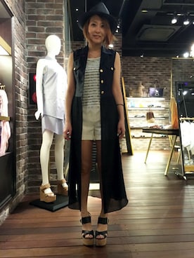 Yasukoさん(レディース・161cm)の夏コーディネート