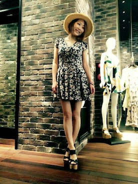 「GUILD PRIME（ギルドプライム）のアイテム」を使った、Yasukoさん（レディース・161cm）の夏コーディネート