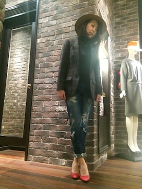 Yasukoさん（レディース・161cm）の秋コーディネート