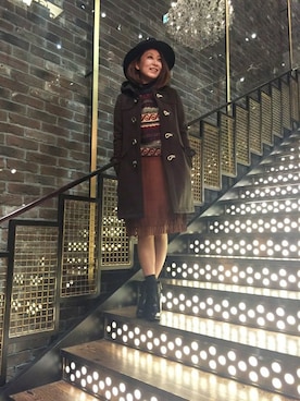 「GUILD PRIME（ギルドプライム）のアイテム」を使った、Yasukoさん（レディース・161cm）の秋コーディネート