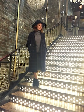 「GUILD PRIME（ギルドプライム）のアイテム」を使った、Yasukoさん（レディース・161cm）の冬コーディネート