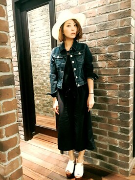 LOVELESS 天神店｜Yasuko使用「GUILD PRIME（【GUILD PRIME】WOMENS インディゴデニムジャケット）」的時尚穿搭