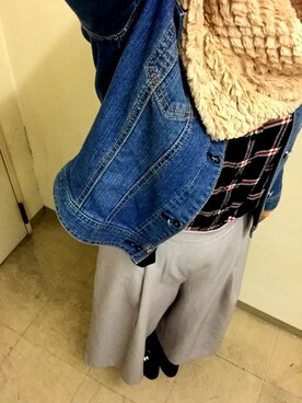 「Gジャン×シャツ」｜cntty9017さん（レディース・161cm）の秋コーディネート