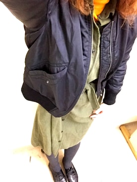 「ラメタイツ」｜cntty9017さん（レディース・161cm）の冬コーディネート